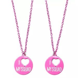 🎅🏽 Girls' I Heart My Squad Necklace